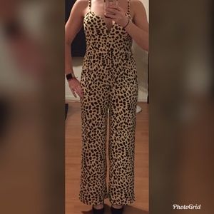 NWOT Leopard Print Romper Sz S